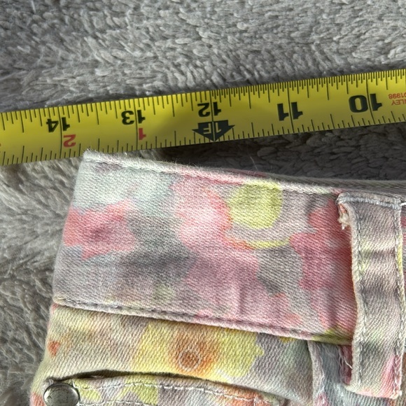 Alice + Olivia Fierra skinny Multi color Floral Denim pants sz 2 - Picture 5 of 9